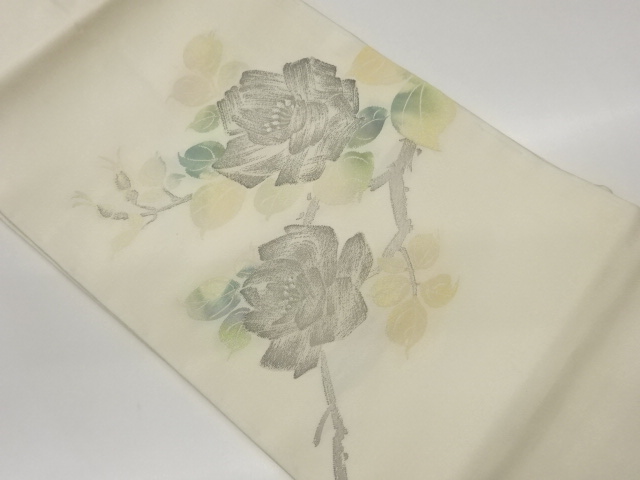 花模様織出し名古屋帯